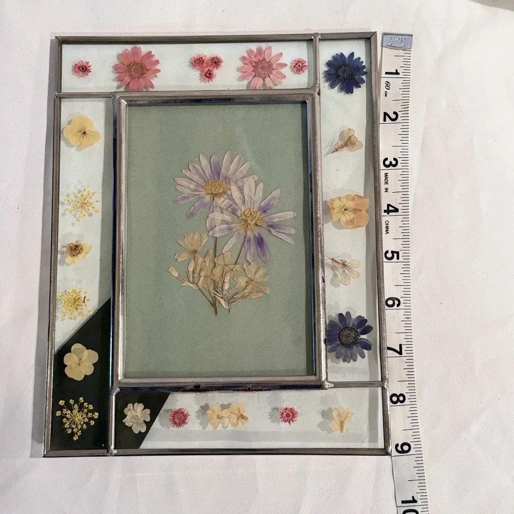 Vintage Pressed Flower Frame Botanical Cottagecore By Connoisseur Mini Blooms